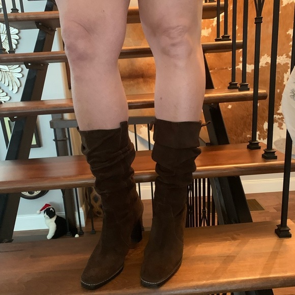 Via Spiga Brown Suede Boots Sz 10 - Picture 10 of 13